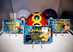 Pokemon Topps TV Animation Series 2 Pack - Sealed, Vintage (2000), Blue Logo - Image 1