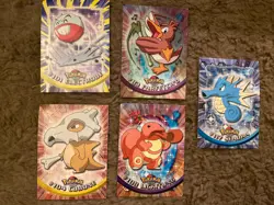 Pokemon Topps Series 2 TV Animation 5 Card Lot Electrode Farfetch’D Holo Cubone - Image 1