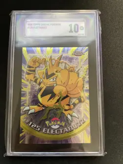 2000 Pokemon Topps Chrome Series 2 TV Animation Electabuzz #125 SGC 10 - Image 1