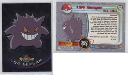 Gengar Silver Foil Topps Pokemon TV Animation Edition Series 2 #94 2000 8d4 - Image 3