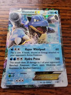 Blastoise-EX 17/83 Ultra Rare Holo LP - Generations Pokemon TCG - Image 1