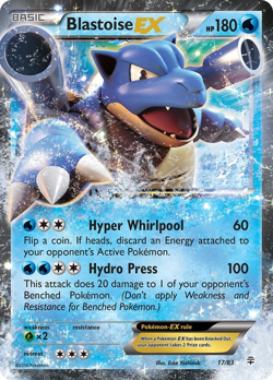 Pokemon TCG Blastoise EX Holo Rare Card Generations 17/83 Near Mint -see photos - Image 2