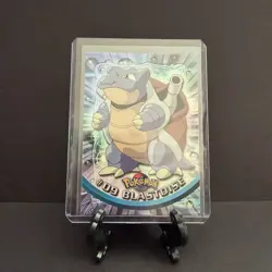 Pokemon Topps TV Animation Series 1 (Blue Logo) #09 Blastoise Rainbow Holo - Image 2