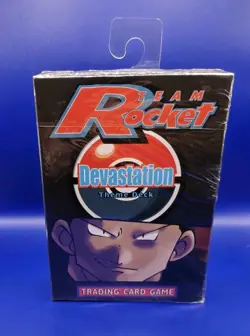 Pokemon TCG Team Rocket Devastation Theme Deck Giovanni Art WOTC 1999 New Sealed - Image 2