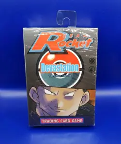 Pokemon TCG Team Rocket Devastation Theme Deck Giovanni Art WOTC 1999 New Sealed - Image 1