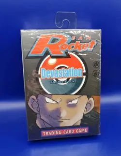 Pokemon TCG Team Rocket Devastation Theme Deck Giovanni Art WOTC 1999 New Sealed - Image 2