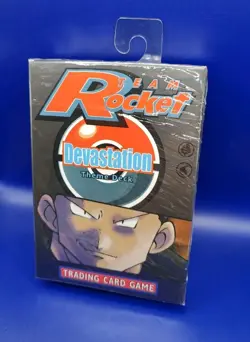 Pokemon TCG Team Rocket Devastation Theme Deck Giovanni Art WOTC 1999 New Sealed - Image 3