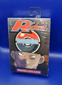 Pokemon TCG Team Rocket Devastation Theme Deck Giovanni Art WOTC 1999 New Sealed - Image 3