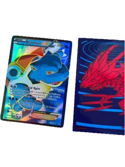 Pokemon TCG Blastoise EX Holo Ultra Rare Card 155/160 XY Base Set 2014 - Image 2