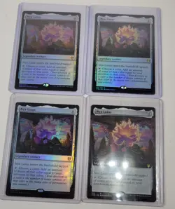 Lot Of 4 Magic The Gathering Nix Lotus Cards, MTG, Foil, Extended Art - Image 1