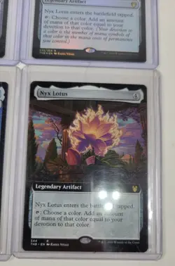Lot Of 4 Magic The Gathering Nix Lotus Cards, MTG, Foil, Extended Art - Image 2