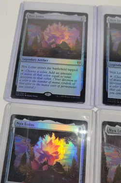 Lot Of 4 Magic The Gathering Nix Lotus Cards, MTG, Foil, Extended Art - Image 4