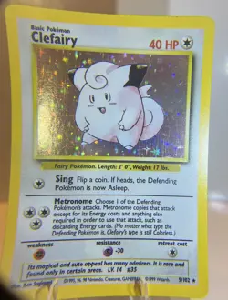 1999 Pokemon Clefairy Card 5/102 Base Set Unlimited MP - Image 5