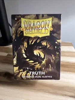 Dragon Shield Sleeves: Matte Dual - Truth (Gold) - Standard Size 100ct - Image 1
