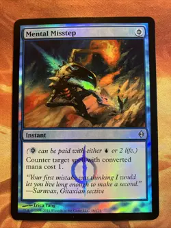 MTG Foil Mental Misstep New Phyrexia Near-Mint Condition Blue Instant!! - Image 1