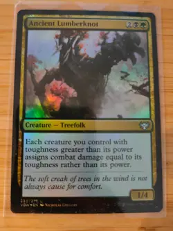MTG Ancient Lumberknot (FOIL) 230 Innistrad: Crimson Vow M/NM Free UK P&P - Image 1