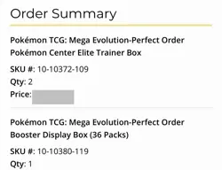 Presale Pokemon TCG Mega Evolution Perfect Order Booster Box - Image 2