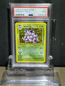1999 Pokemon Game Nidoking 11/102 PSA 9 MINT - Image 1