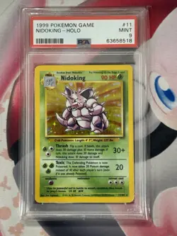 1999 Pokemon Game Nidoking 11/102 PSA 9 MINT - Image 3