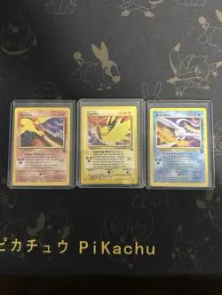 Pokemon TCG Moltres Zapdos Articuno Black Star Promos WOTC - Image 1