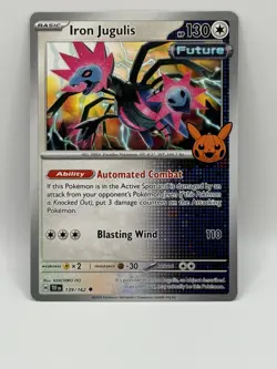 2024 POKEMON TCG IRON JUGULIS #139/162 TRICK OR TRADE BOOSTER UNCOMMON TC - Image 1