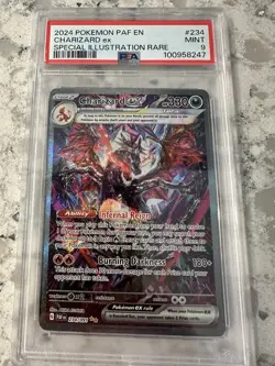 Charizard ex 234/091 SV: Paldean Fates Holo SIR Pokemon PSA 9 Mint - Image 1