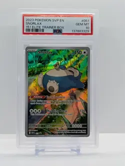 2023 Pokemon SVP Snorlax #051 151 Elite Trainer Box PSA 10 - Image 1