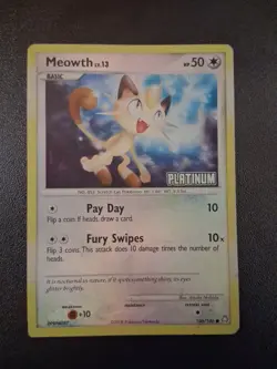 2008 Pokemon, D&P Legends Awakened Promos #106/146 Meowth Lv 13, Reverse Holo HP - Image 1