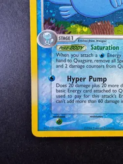 Pokemon Quagsire EX Team Rocket Returns 26/109 Reverse Holo STAMPED 2004 - Image 4
