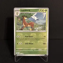 Pokemon TCG Sawsbuck 007/086 Master Ball Reverse Holo - White Flare - NM - Image 1