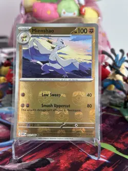 Pokemon TCG Mienshao 053/086 Master Ball Holo Scarlet & Violet White Flare NM/M - Image 1