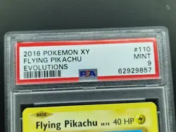 Flying Pikachu 110/108 XY Evolutions Secret Rare Mint PSA 9 Pokemon Card - Image 3