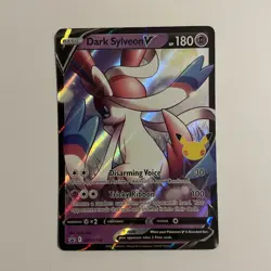 Dark Sylveon V SWSH134 Black Star Promo Celebrations Pokemon TCG Card - Image 1