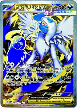 Mega Absol ex 161/132 FULL ART ULTRA RARE Mega Evolution Pokemon TCG 2025 NM - Image 1