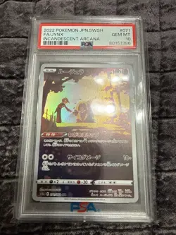 2022 POKEMON JPN SWORD & SHIELD INCANDESCENT ARCANA #071 FULL ART/JYNX PSA 10 - Image 1