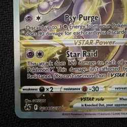 Pokemon Mewtwo VSTAR GG44/GG70 Crown Zenith: Galarian Gallery Holo - Image 4