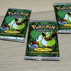 Lot of 3 Pokemon Jungle 1st Edition Booster Packs WOTC. Factory sealed - Image 3