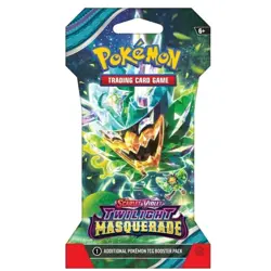Pokemon TCG Twilight Masquerade Factory Sealed sleeved Booster Pack - Image 1