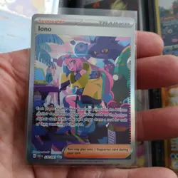 Iono 237/091 SV: Paldean Fates Holo SIR Illustration Pokemon Full Art - Image 3