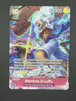 One Piece Monkey D Luffy OP05-119 SEC Alternative Art English Gear 5 Luffy - Image 1