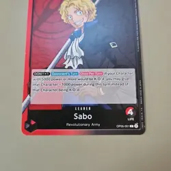 One Piece Sabo (001) (OP05-001/258) OP05 Awakening of the New Era NM TCG CCG - Image 4