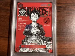 Monkey D Luffy One Piece Mag Vol. 20 Promo ST21-014 Japanese PSA 10 GEM MT - Image 3