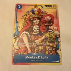 Monkey.D.Luffy (2nd Anniversary Stamped Promo) P-043 - One Piece TCG - English - Image 1