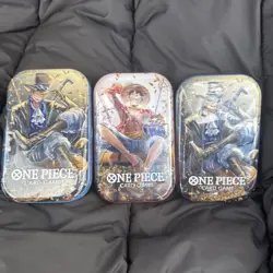 One Piece Vol.2 Tin Set TS-02 OP-13 Lot of 3 Sealed - Image 1