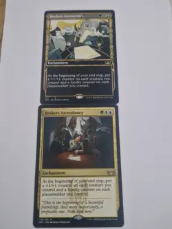 [MTG] X2 Brokers Ascendancy X1 (Showcase)+X1 (Regular) Both NM CONDITION - Image 1