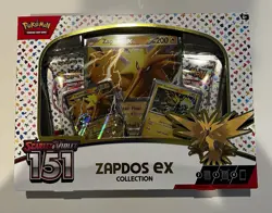 Pokemon TCG Scarlet & Violet 151 Zapdos EX Collection Box Sealed NEW - Image 1