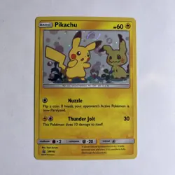 Pokemon TCG Pikachu SM162 Black Star Promo SWIRL NM - Image 1