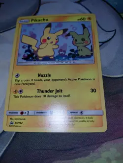 Pokemon TCG Pikachu & Mimikyu SM162 SM163 Promo Sun & Moon Holo NM Lot - Image 2