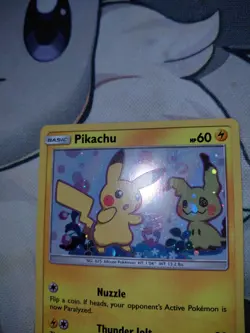 Pokemon TCG Pikachu & Mimikyu SM162 SM163 Promo Sun & Moon Holo NM Lot - Image 4