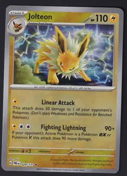 Jolteon Master Ball 029/131 SV: Prismatic Evolutions - Pokemon Card - NM - Image 1